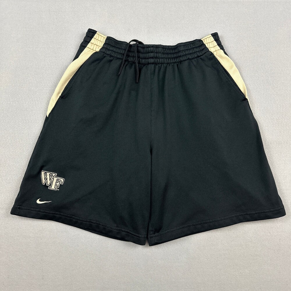 Vintage Wake Forest Demon Deacons Shorts Men Small Black Nike Basketball Y2K S